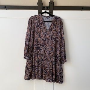 Long Sleeve Drop Waist Dress